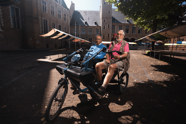 Fietsmaatjes Max en Frits