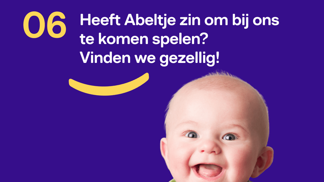 Komt Abeltje bij ons spelen?